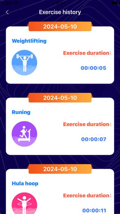 Keep up regular exercise App screenshot #3