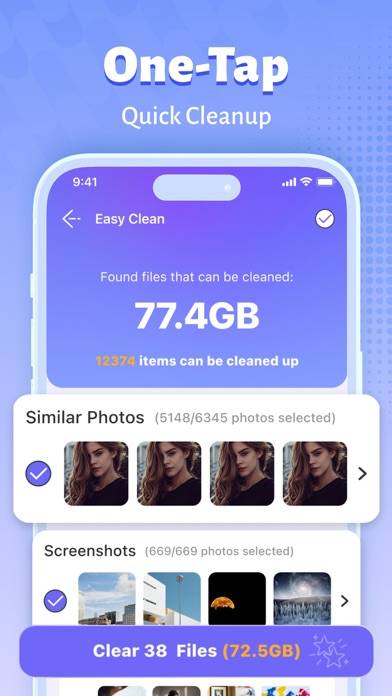 Cleanup Phone:Storage Cleaner Captura de pantalla de la aplicación
