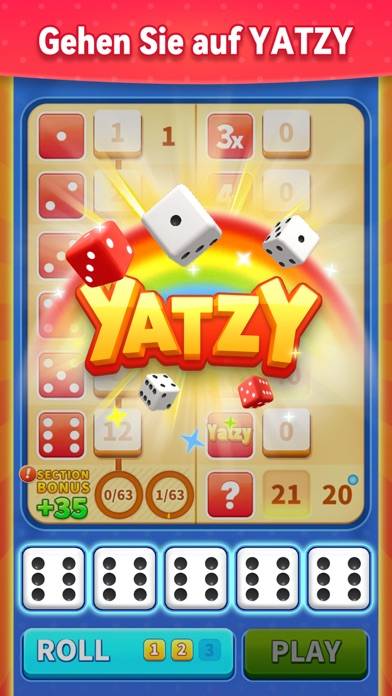 Yatzy GO! Würfel Brettspiele Spiel-Screenshot
