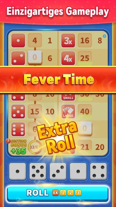 Yatzy GO! Würfel Brettspiele Spiel-Screenshot