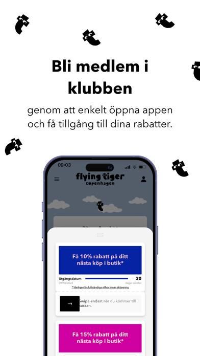 Flying Tiger Copenhagen Club App skärmdump