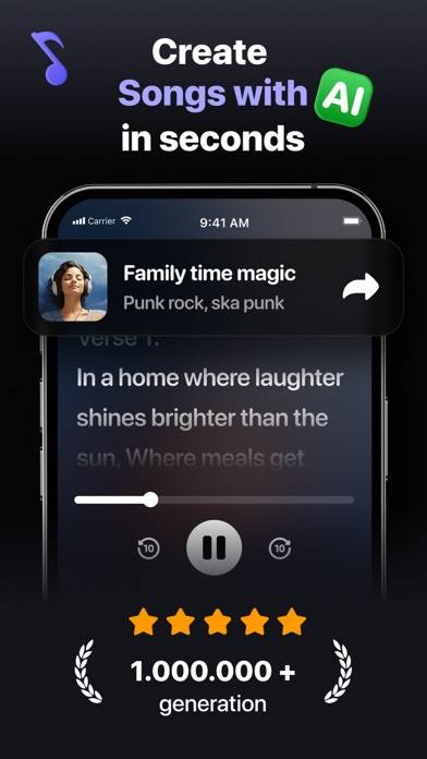 AI Song Generator App skärmdump #1