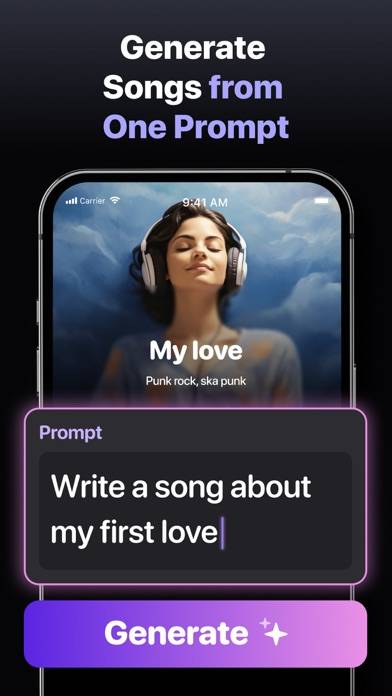 AI Song Generator App skärmdump #2