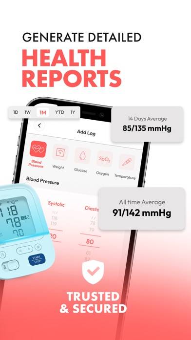 Blood Pressure Log True BP Schermata dell'app