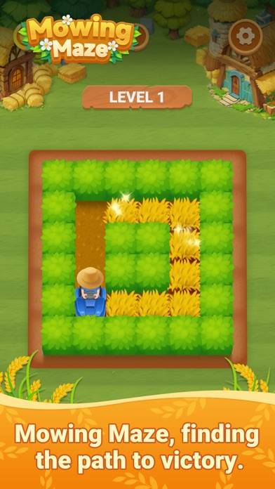 Mowing Maze - Farm Puzzle Game screenshot