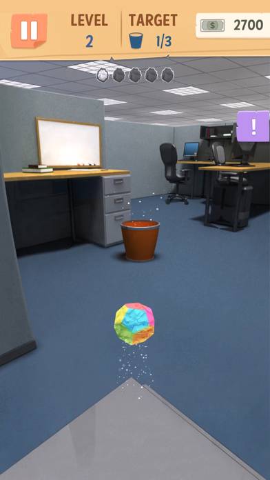 Office Paper Toss game screenshot