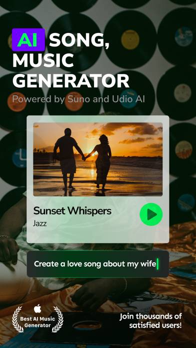 Suno AI: Music Generator Songz immagine dello schermo