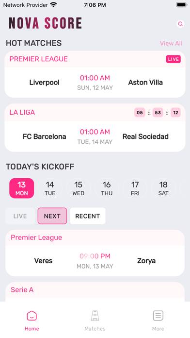Nova Score - Football Update captura de pantalla