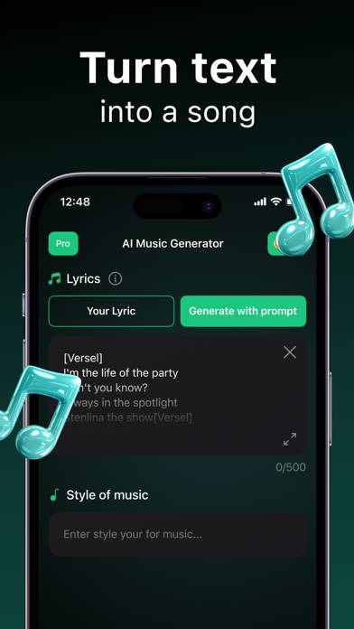 AI Song App skärmdump #2