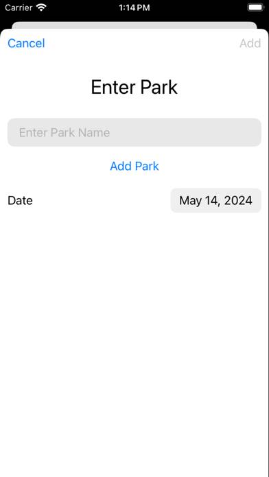 My Theme Park Day App screenshot