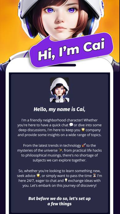 Cai: AI Anime Chat Bot App-Screenshot #1