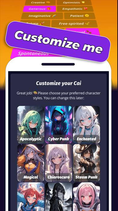 Cai: AI Anime Chat Bot App-Screenshot #2