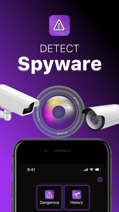 Spy detection Spyware detector immagine dello schermo