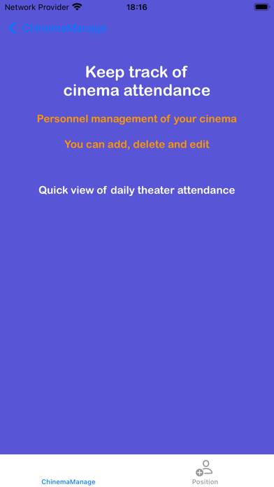 CinemaManage Capture d'écran de l'application #3