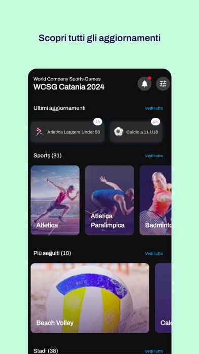 WCSG Catania 2024 Schermata dell'app #2