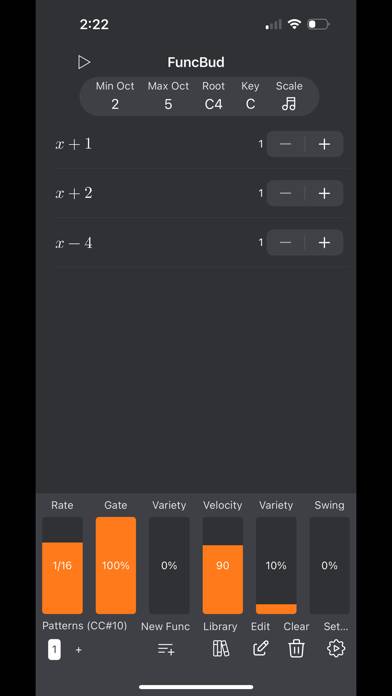 FuncBud - Generative Sequencer screenshot