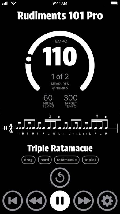 Rudiments 101 Pro Schermata dell'app #1