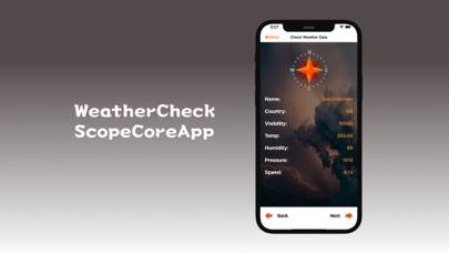 WeatherCheckScopeCoreApp Capture d'écran de l'application #3