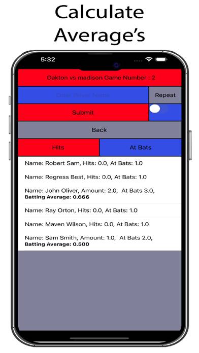 Batting Stat Analyzer screenshot