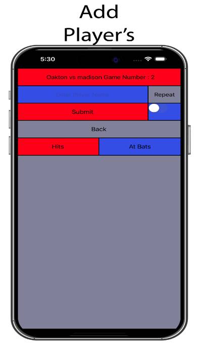 Batting Stat Analyzer App screenshot