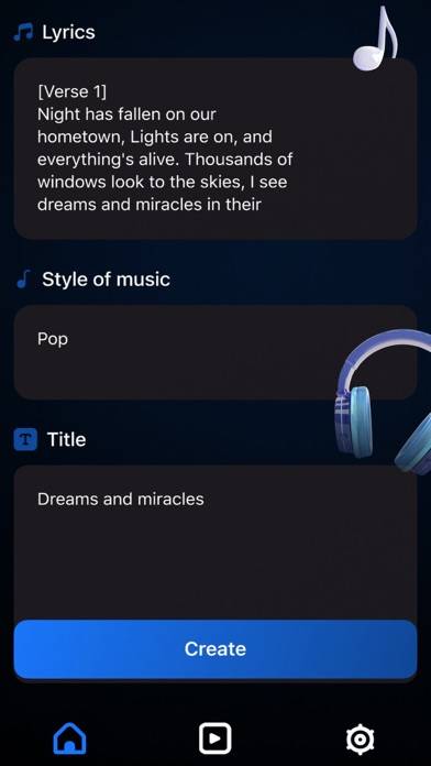 AI Music : AI Song Generator Captura de pantalla de la aplicación #3