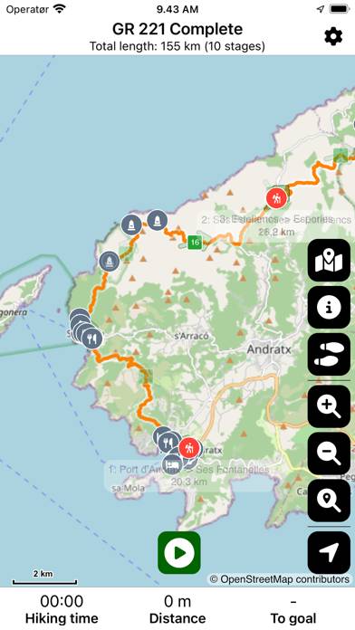 GR 221 App skärmdump
