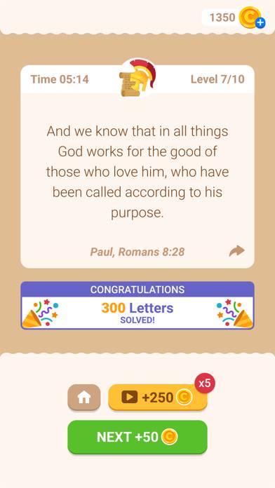 Cryptogram: Bible Code game screenshot
