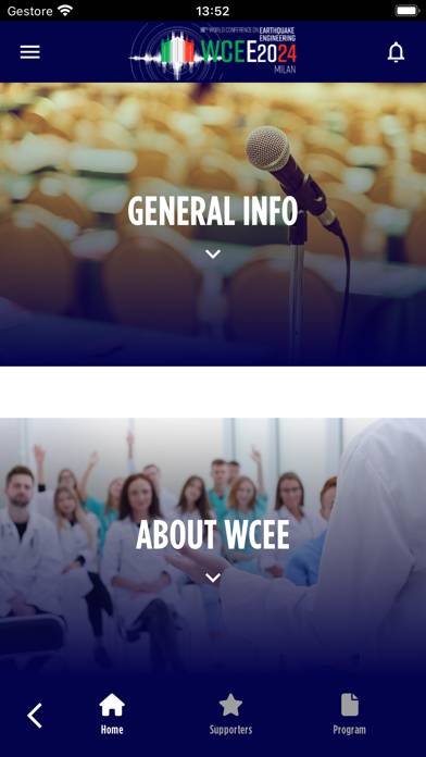 Wcee2024 Schermata dell'app