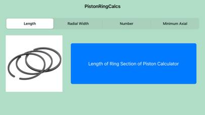 PistonRingCalcs captura de pantalla