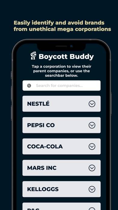Boycott Buddy App-Screenshot #1