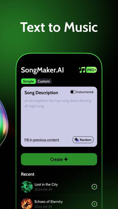 SongMaker.AI App screenshot