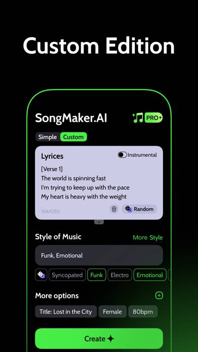 SongMaker.AI App screenshot