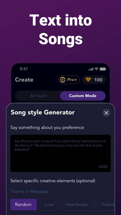 Whale.AI: AI Music Generator Capture d'écran de l'application #4