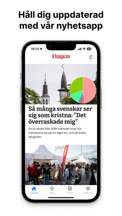 Dagen.se App skärmdump #1