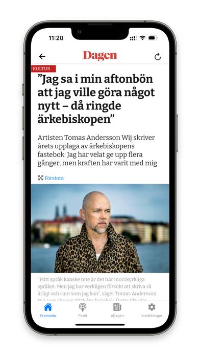 Dagen.se App skärmdump #2