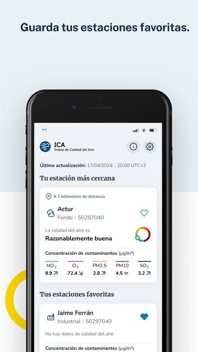 ICA Índice de Calidad del Aire App screenshot