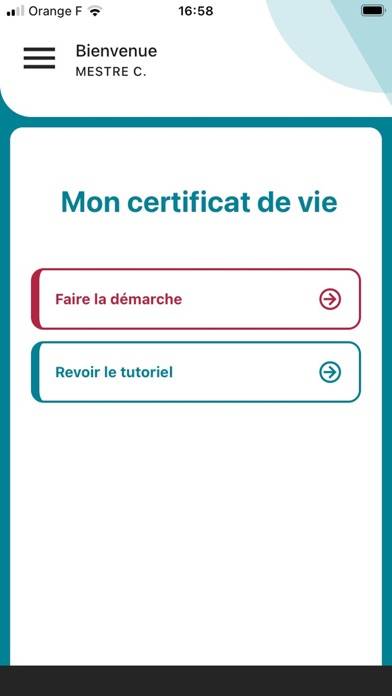 Mon certificat de vie Schermata dell'app #3