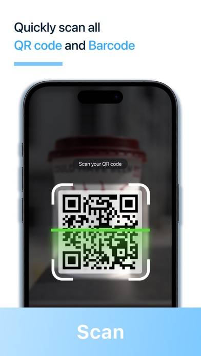 QR and Barcode Scan. App skärmdump