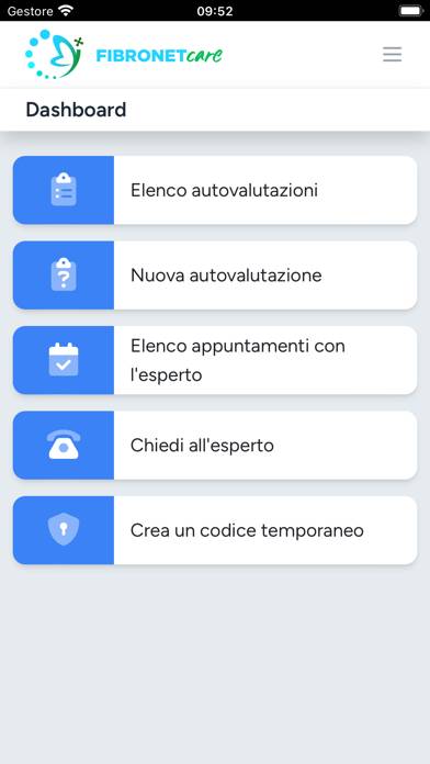 Fibronet Care immagine dello schermo