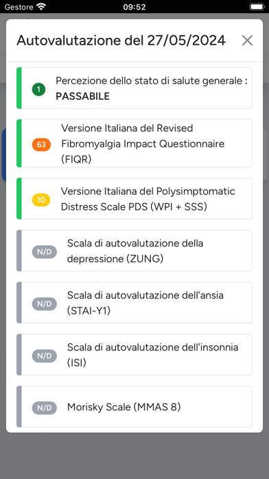 Fibronet Care Schermata dell'app