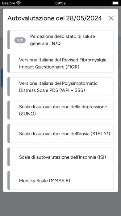 Fibronet Care Schermata dell'app