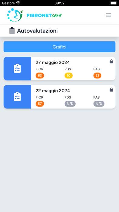 Fibronet Care Schermata dell'app