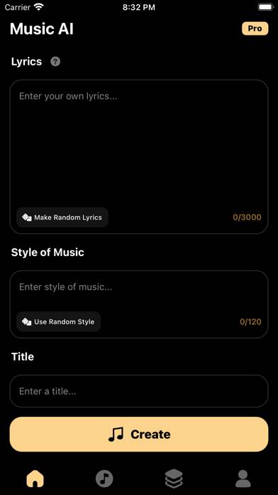 Suno Music AI - Song Generator captura de pantalla