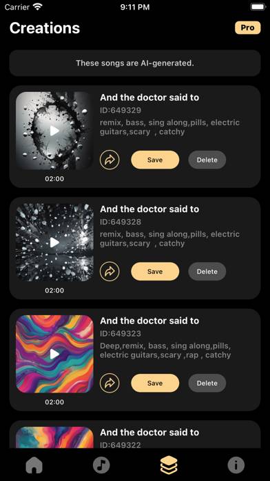 Suno Music AI Captura de pantalla de la aplicación #3