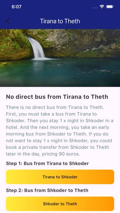 Albania Bus Timetable App skärmdump #6