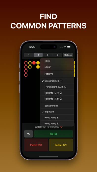Gamblettist Captura de pantalla de la aplicación