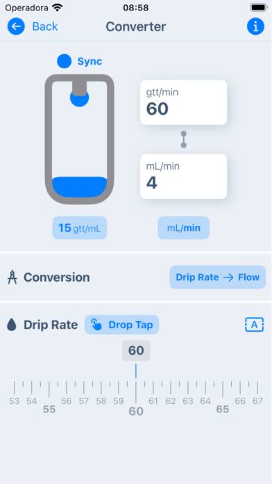 EasyDrops IV Drip Calculator App screenshot #3