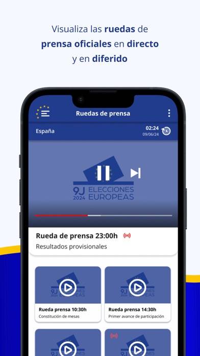 9J Elecciones Europeas 2024 Captura de pantalla de la aplicación #6