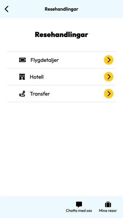 Solresor App skärmdump