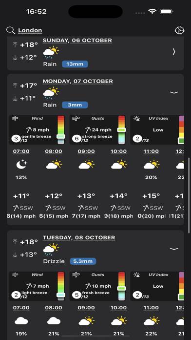 Rain Alert: Alarma de lluvia Captura de pantalla de la aplicación